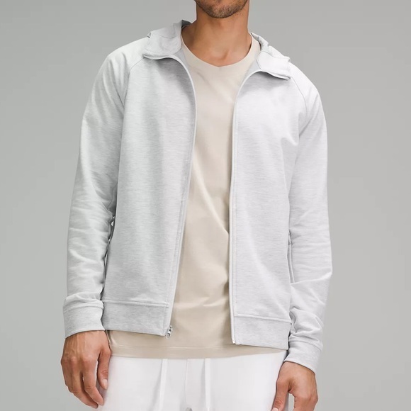 NWT Lululemon City Sweat Full Zip Hoodie Light Grey Atlanta Braves Size Large